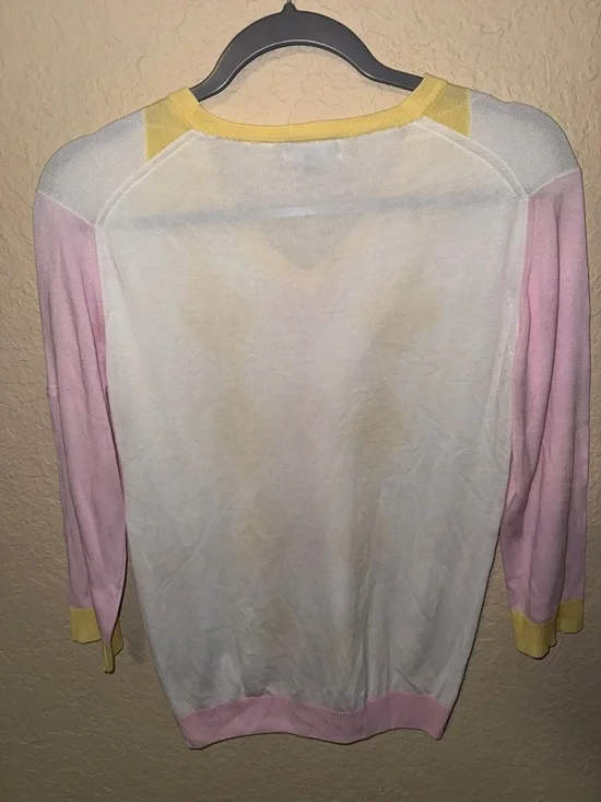 Burberry Golf Cream and Yellow Women's Sweater - Picture 3 of 3